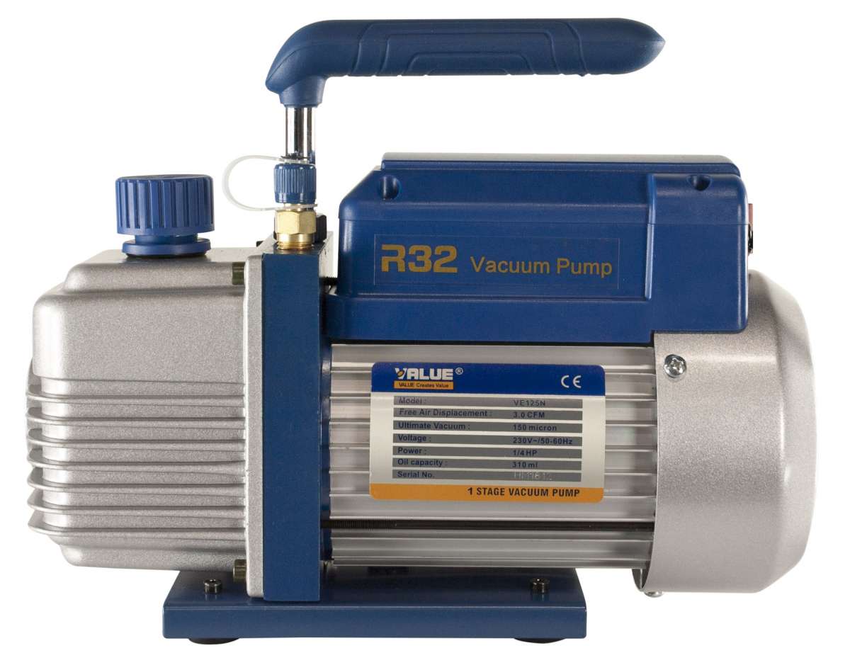 VEVOR vacuümpomp 99 l/min HVAC enkeltraps roterende schoepen vacuümpomp